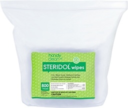 [HC-800W] Handyclean Steridol Wipes, EPA registered (7&quot;x8&quot; 2 rolls x 800)